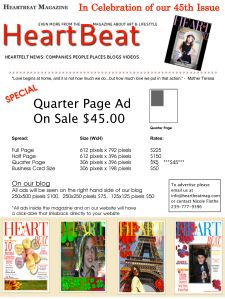 Heartbeat Magazine 45th Issue Special Offer